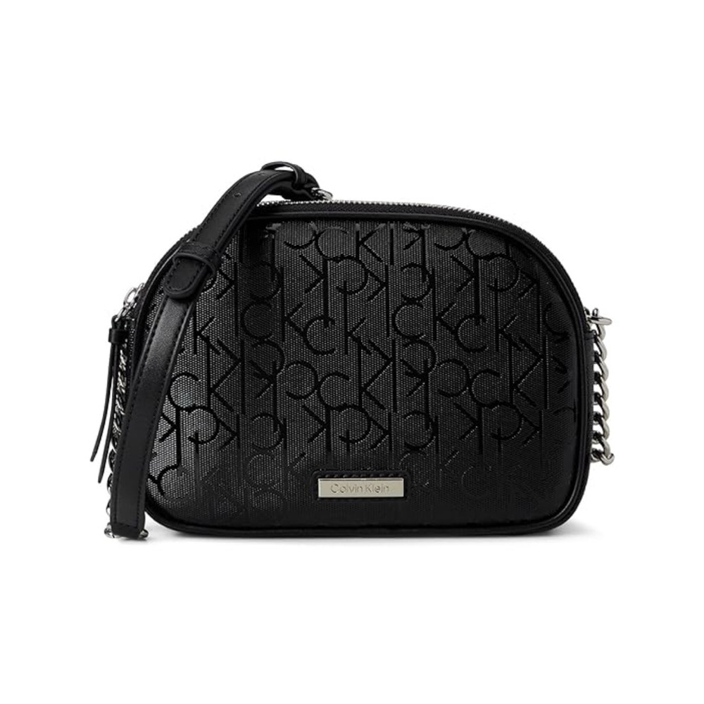 Calvin Klein Embossed Black Crossbody Bag